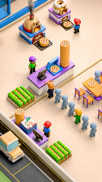 Idle Pizza Shop Tycoon gameplay